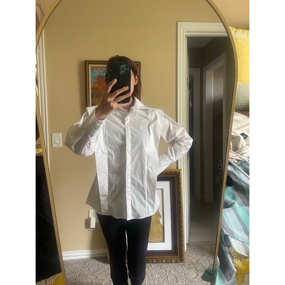 Akira Cotton, white button down size small - Picture 2 of 6
